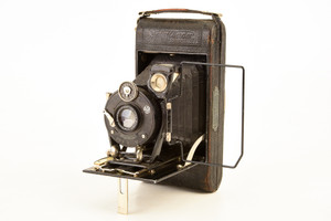 Voigtlander 5x8 129 Film Rollfilmkamera Folding Camera w Voigtar 9cm Lens V26