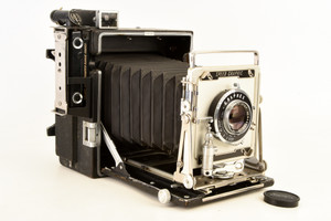 Graflex 4X5 Pacemaker Speed Graphic Large Format Press Camera w Optar 135mm V29