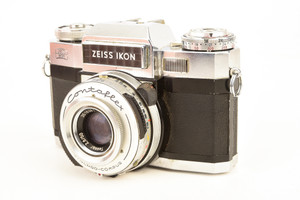 Zeiss Ikon Contaflex S Matic 35mm SLR Film Camera w Tessar 50mm Lens AS-IS V22