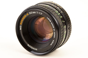 Minolta MD Rokkor-X 50mm f/1.7 MF Prime Lens for SR Mount Vintage V25