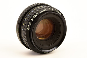 Asahi Pentax-A SMC 50mm f/2 Standard Prime MF Lens for K Mount Vintage V26