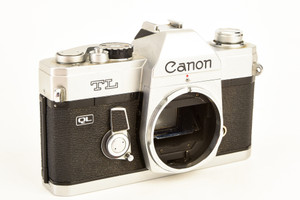 Canon TL QL 35mm SLR Film Camera Body FL Lens Mount Meter WORKS V27