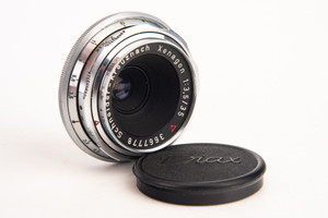 Diax Mount Schneider Kreuznach Xenagon 35mm f/3.5 Chrome Lens with Cap RARE V28