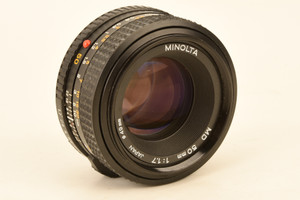 Minolta MD 50mm f/1.7 Standard Prime Manual Focus Lens Vintage MD MC SR V58
