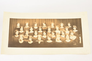 1920-30s 15¾x8'' Gelatin Silver Print - Sorority Group Photo Ithaca New York V23