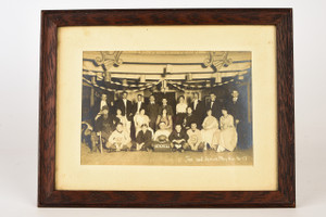 1920s Framed 9½x8½" Gelatin Silver Print - The Cast Junior Play Mar 16-17 V25