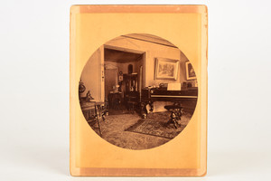 Kodak No 2 Stringset Photograph 1890s - Interior of House with Piano V24
