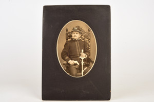 1880s Mounted Albumen Print 6x8⅜'' - Civil War NJ State Militia Officer V25