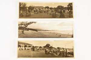 Panoram Kodak #1 Model D Panoramic Gelatin Silver Photo Set of 3 California V24