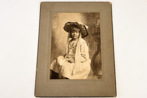 1910s Mounted Silver Gelatin Print 6x8'' - Portrait of Virgina Rose V27
