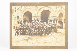 1890s Mounted Albumen Print 10¼x8¼ - Grad Class Osborn Hall Yale University V28