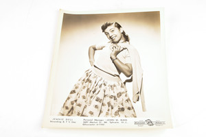 1960 8x10 Promo Photo - Recording & T.V. Star Actress Jeanie Dell V25