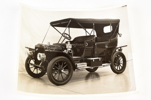 1950s Gelatin Silver Photo 10x8" - 1909 White Model M Steam Car V24