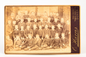 Late 1800s Cabinet Card 6½x4¼'' Albumen Photo - Grade School Class Portrait V24