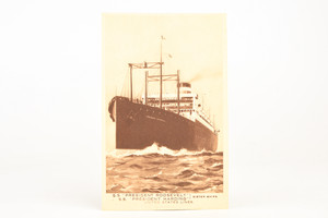 1920s RPPC Photo 3½x5½" - SS President Roosevelt Passenger Ocean Liner V29