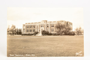 1946 RPPC 5⅜x3½" Photo - Wyoming State Tuberculosis Sanatorium in Basin V27