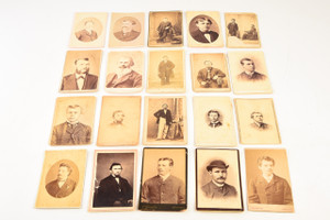 Late 1800s CDV Carte-de-visite Photograph - Lot of 20 - Victorian Gentleman V27