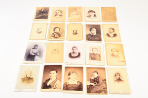 Late 1800s CDV Carte-de-visite Photograph - Lot of 20 - Victorian Women V29