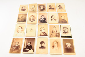 Late 1800s CDV Carte-de-visite Photograph - Lot of 20 - Victorian Women V28