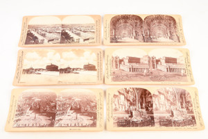 Early 1900s Keystone Stereoview Photo 7x3½" - Vactican City Rome Italy V23