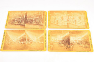 1874 Stereoview Photo 7x4" - Franklin Institute Exhibition in Philadelphia V22
