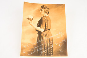 1920s Photo 7½x9¼" - Portrait of Singing Teacher w Handwritten Inscription V27