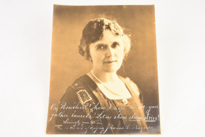 1920s Photo 7½x9¼" - Portrait of Singing Teacher w Handwritten Inscription V28