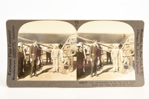Keystone Stereoview Photo - Charles Lindbergh & Spirit of St. Louis V28