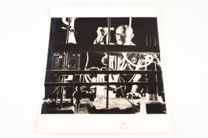 1960s Photo 8x10" - Electric World - Industrial Chemist Among Glass Tubes V24