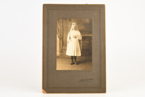 1920 Silver Gelatin Print 6⅞x9⅝'' - First Communion or Confirmation Portrait V25