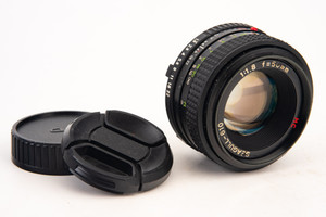 Minolta MD Mount Seagull-610 MC 50mm f/1.8 Prime MF Lens with Caps RARE V25