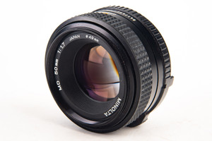 Minolta MD 50mm f/1.7 Standard Prime Manual Focus Lens Vintage MD MC SR V28