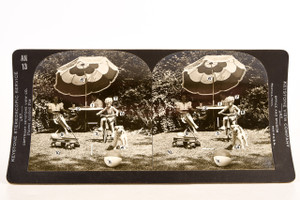 Keystone Stereoview Photo - AN13 Zeta Unit - On a Summer Afternoon 2 V22