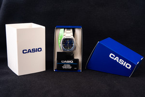 Casio AW-81D-2AVCB Original Casio Collection Men Blue Telememo Metal NIB V27