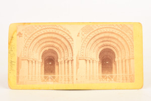 1905 Stereoview Photo 7x3½" - Masonic Temple Doors Philadelphia PA & Advertising