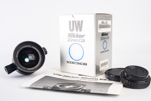 Nikon UW Nikkor 20mm f/2.8 Underwater Wide Angle Lens in Box NEAR MINT V13