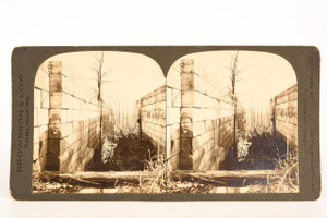 Late 1800s Brownson & Low Stereoview Photo 7x3½ - Ghost Spirit Image V20