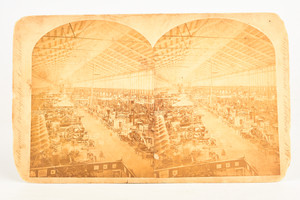 1876 Stereoview Photo 7x4¼" Centennial International Exhibition Philadelphia V27