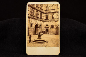 1870s CDV Carte-de-visite Photo 2½x4" Rathaushof Fountain Nuremberg Germany V28