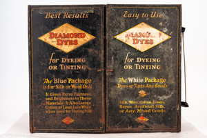 Diamond Dyes Early 20th Century Metal General Store Advertising Cabinet V26