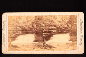Fairies Cascade Havana Glen NY Stereoview Photo American Scenery 1880s V23