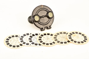 Sawyer's Model B View Master Stereo Viewer Stereoscope Bakelite w 6 Reels V23