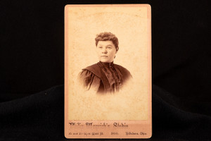 Victorian Amy Schumer Mirror Image Cabinet Card Photo Gilded Age Portrait V21