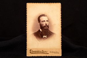 1800s Hugh Jackman Lookalike Cabinet Card Photo Greatest Showman Portrait V29