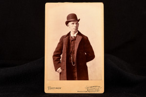1800s Victorian Cillian Murphy Twin Cabinet Card Photo Peaky Blinders V23