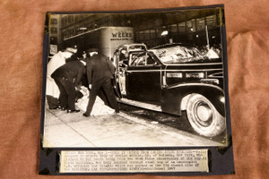 Evelyn McHale Empire State Building Suicide Scene Photo 1947 AP Wirephoto V37