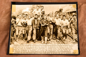 Yugoslavia Youth Railroad Workers Celebrate Shock Worker Honor 1947 AP Photo V38