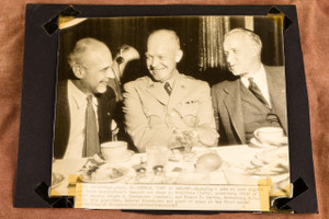 1947 Dwight Eisenhower James Doolittle Air Force Banquet AP Wire Photo V36