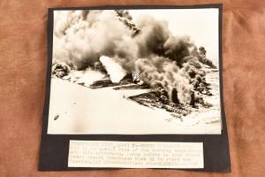 Texas City Disaster Aerial View Grandcamp Explosion 1947 AP Wire Photo V34