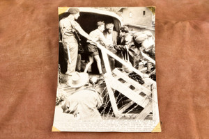 Exodus Jewish Refugees Germany British Army Poppendorf 1947 AP Wire Photo V30